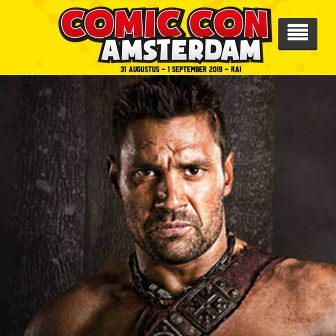 マヌー・ベネットさんのインスタグラム写真 - (マヌー・ベネットInstagram)「Shall We Begin! #crixus #theundefeatedgaul #thechampionofcapua Appearing at @comicconamsterdam」7月30日 10時26分 - manubennett