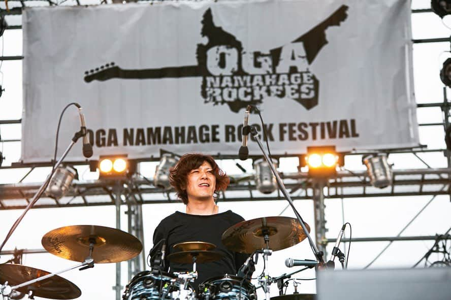 HIROSHIさんのインスタグラム写真 - (HIROSHIInstagram)「‪OGA NAMAHAGE ROCK FESTIVAL vol.10‬ ‪photo by @kawado_photo  #ONRFX‬」7月30日 10時21分 - hirorinq