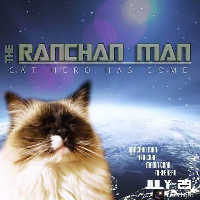 takegaeruのインスタグラム：「色々イジってたら止まらなくなった🤣 #映画化決定 #宇宙猫 #spacecat  #cat #猫 #ragdoll #ラグドール #ホワイトポッチーズ」