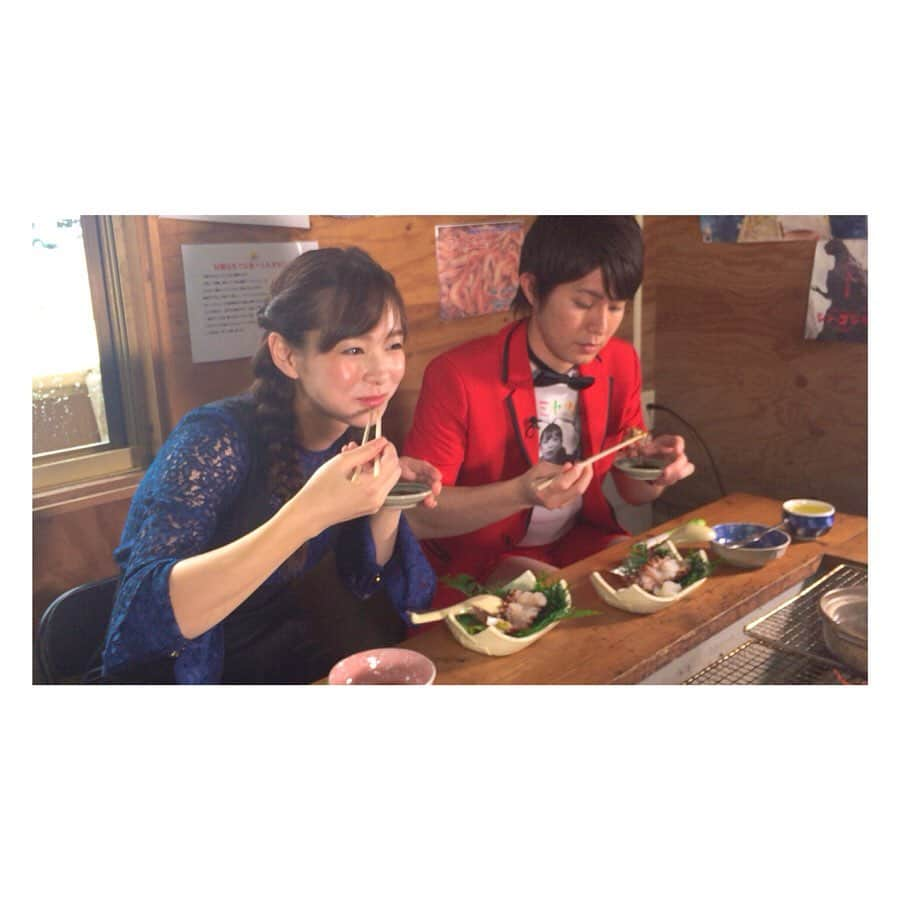 酒井瞳さんのインスタグラム写真 - (酒井瞳Instagram)「今夜の #よかばん は夏休み食べに行きたい #浜焼き に夏といえば。。。 #肝試し ！ 美味しくて幸せな #グルメ と人生初の一人お化け屋敷にどん底絶望を味わった一時間となっております！ #宮崎 #田野町 #延岡市 #UMK #夏休み #夏 #美味しい #いただきます #ごちそうさまでした #幸せ #おばけ屋敷 #一人はいや #出口 #見つけて #ダッシュした」7月30日 12時29分 - s.sakaihitomi