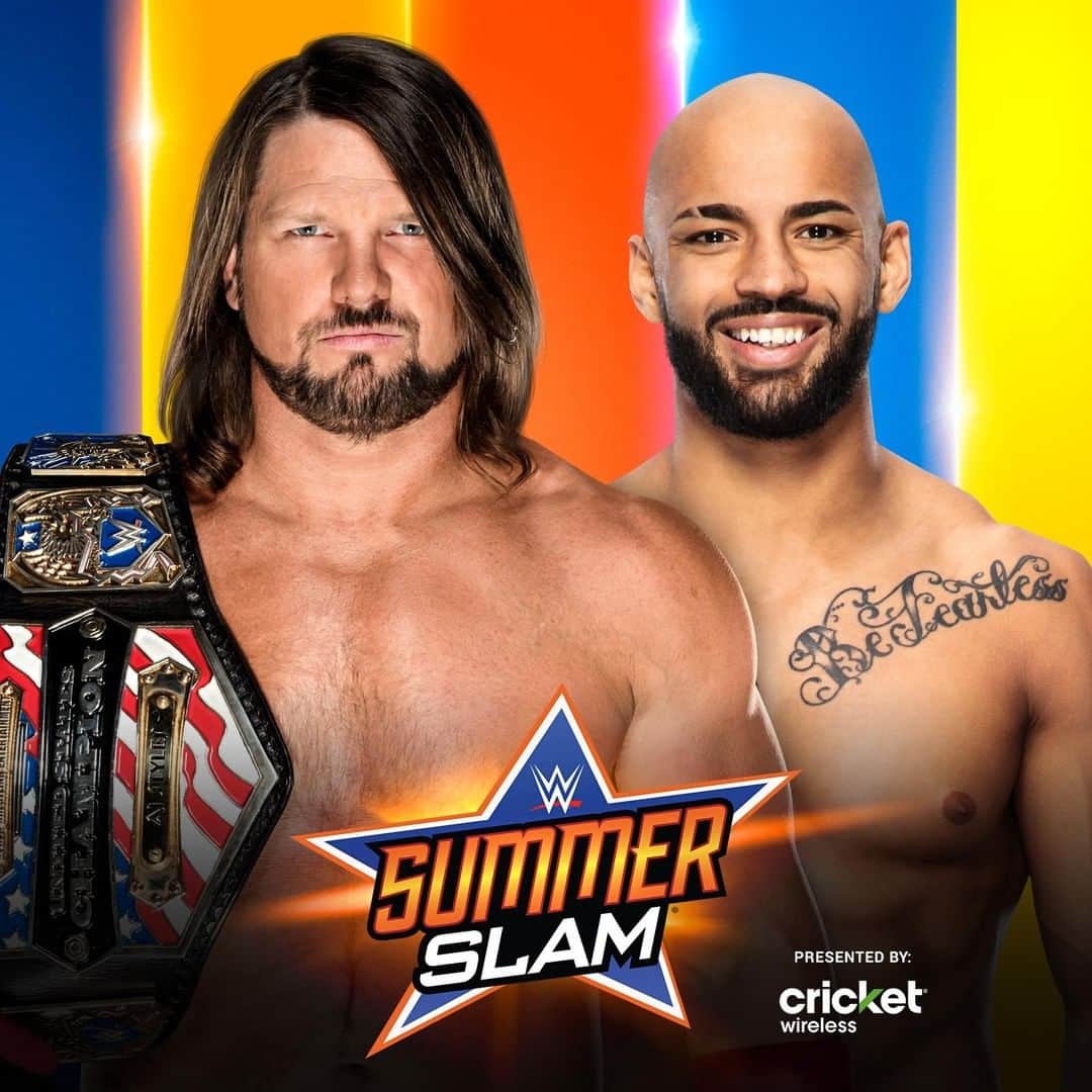 WWEさんのインスタグラム写真 - (WWEInstagram)「@kingricochet will get another crack at @ajstylesp1's #USTitle at #SummerSlam!」7月30日 13時00分 - wwe