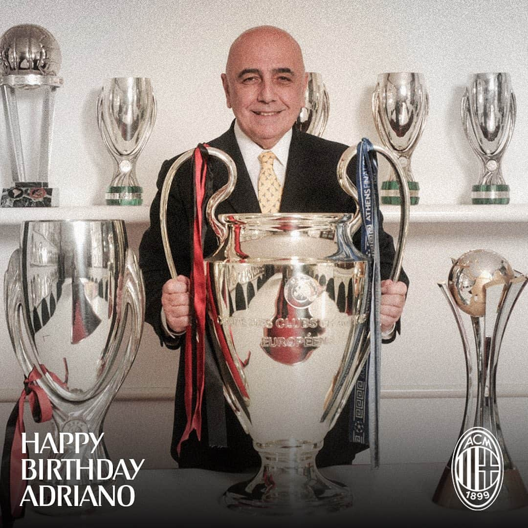 ACミランさんのインスタグラム写真 - (ACミランInstagram)「One of the masterminds behind the Rossoneri golden age turns 75 today. Happy Birthday, Adriano Galliani 🏆 Uno dei più importanti artefici della gloriosa storia rossonera oggi compie 75 anni: tanti auguri Adriano Galliani 🏆 #ForzaMilan #HBD」7月30日 17時05分 - acmilan