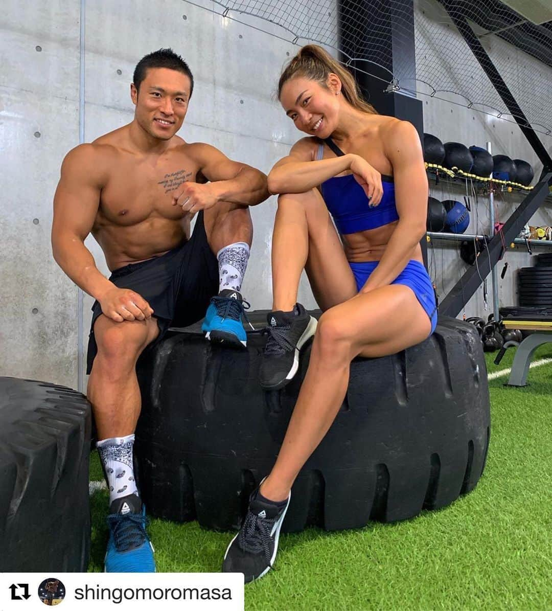 Reebok JPさんのインスタグラム写真 - (Reebok JPInstagram)「2019年のFittest on earthを決める大会、 Reebok CrossFit GAMES2019がいよいよ8月1日よりスタート!! 今年のReebok CrossFit GAMESには、日本人として初めて世界大会であるGAMESに出場する2名の男女アスリートがいる。 Fittest Man in Japan2019の諸正真伍、そしてFittest women in Japan2019の神谷明子。 日本代表として全力で戦う二人をReebokは応援します。 #Nanoforall #Nano9  #Repost @shingomoromasa with @get_repost ・・・ @reebok new shoes Nano9 @aya_fitness  @reebokjp  #reebokjp #reebok #crossfit #fitness #fitam #workout #training #nano9 #リーボック #クロスフィット #トレーニング #フィットネス」7月30日 17時13分 - reebokjp