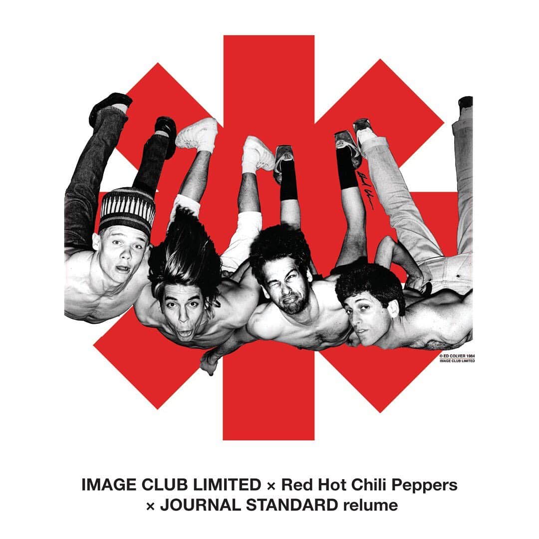 のインスタグラム：「﻿ 【ICL × RHCP × JOURNAL STANDARD relume】﻿ ﻿ カリフォルニア州出身のロックバンド「Red Hot Chili Peppers」と、アメリカンハードコア界の重鎮 Keith Morris 氏がキュレーターを務めるカリフォルニアの T シャツレーベル「IMAGE CLUB LIMITED」とのトリプルコラボレーション T シャツがローンチ！！﻿ ﻿ デビュー当時の貴重な写真を落とし込んだものや、インパクトあるグラフィックなど 7 パターン展開しています。﻿ ﻿  また、また、店頭でコラボアイテムをお買い上げいただいた方には、先着でスペシャル ZINE もプレゼント！（※オンラインストアは対象外）﻿ ﻿ ＞詳細はハイライト“Men’s Recommend”公式BLOGから﻿ http://bit.ly/2Zmq38a﻿ ﻿ ﻿ 【入荷店】﻿ JOURNAL STANDARD relume 表参道店、自由が丘店、ルミネ新宿店、名古屋店、EXPOCITY店、テラスモール湘南店、ルクアイーレ店、ラゾーナ川崎店、みなとみらい店、ららぽーと豊洲店、博多店、神南坂JOURNAL STANDARD、公式通販ベイクルーズストア﻿ ※店舗販売に先駆け公式通販ベイクルーズストアでは先行予約も承っております。﻿ ﻿ 【入荷日】﻿ 8月2日（金）予定﻿ ※地方店のみ入荷が8月3日（土）に入荷予定﻿ ﻿ ﻿ @imageclublimited ﻿ @offofficial  @chilipeppers  @flea333 ﻿ @jinnanzaka_journalstandard ﻿ @journalstandard.jp ﻿ ﻿ ﻿ ﻿ #imageclublimited ﻿ #keithmorris﻿ #offofficial﻿ #redhotchilipeppers﻿ #anthonykiedis﻿ #flea﻿ #19fw﻿ #unisex﻿ #mens﻿ #baycrews﻿ #relume﻿ #journalstandardrelume」