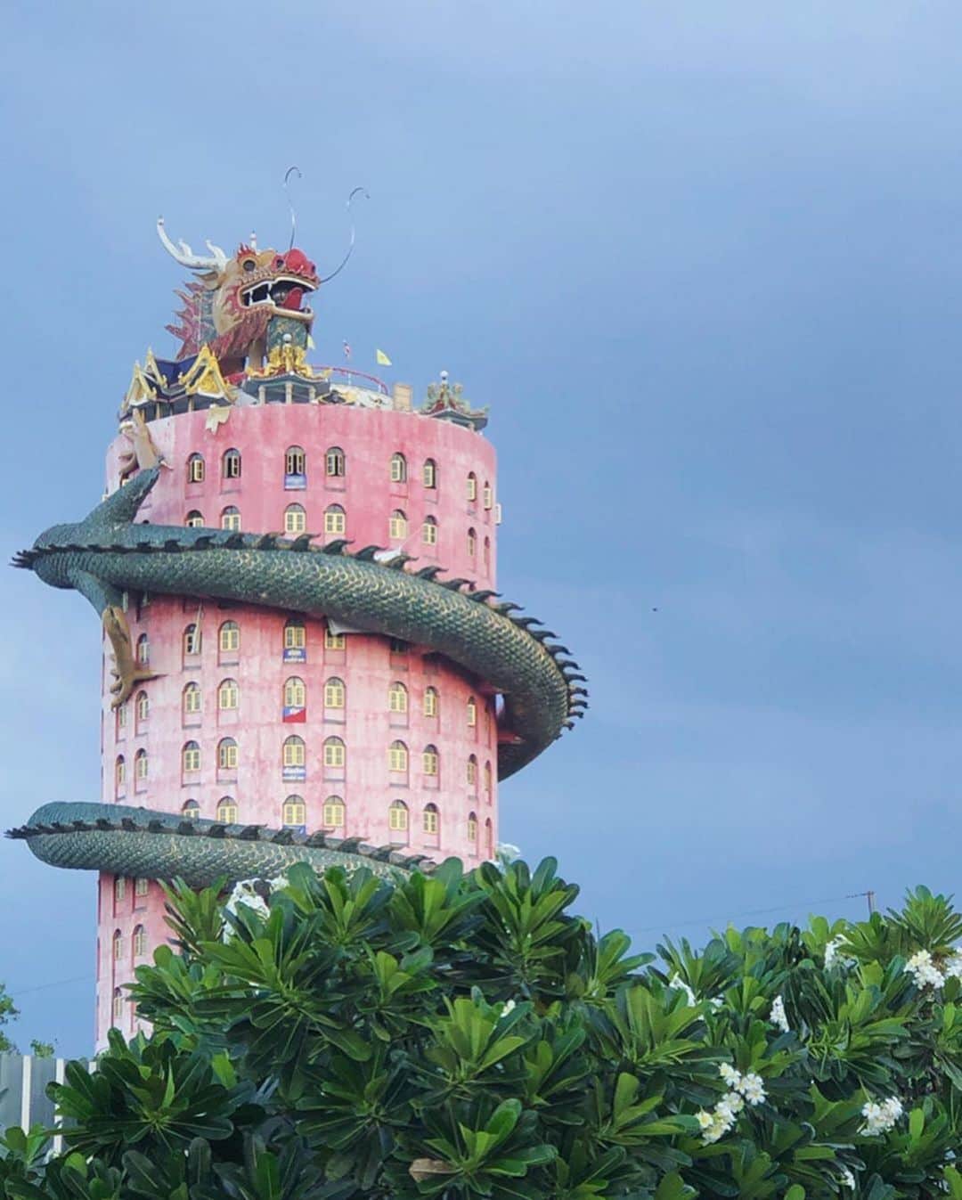 タイ国政府観光庁さんのインスタグラム写真 - (タイ国政府観光庁Instagram)「サワッディー・カー✨﻿ ﻿ 今週の #こんなタイ知らなかった は、ナコンパトム県「ワット・サムプラン」の１枚📸﻿ ﻿ ピンクの建物を昇る巨大な龍が迫力満点です🐉﻿ ﻿ @erinco_bkkさん、コップン・カー🙏﻿ ﻿ ・・・・・・・﻿ 今まで知らなかったタイの魅力を見つけたら、ハッシュタグ #こんなタイ知らなかった をつけて投稿して下さい！こちらでご紹介させて頂くことがあります。皆さんからの投稿をお待ちしています😊﻿ ﻿ #repost #タイ #ナコンパトム #ワットサムプラン #タイ寺院 #お寺巡り #龍 #ドラゴン #こんなタイ知らなかった #タイを知りつくす #タイ旅行 #バンコク旅行 #旅好きな人と繋がりたい #旅行好きな人と繋がりたい #海外旅行 #thailand #nakhonpathom #watsamphran #temple #dragon #amazingthailand #thailandtravel #thailandtrip #thai #thaistagram #lovethailand #genic_thailand﻿」7月30日 18時46分 - amazingthailandjp