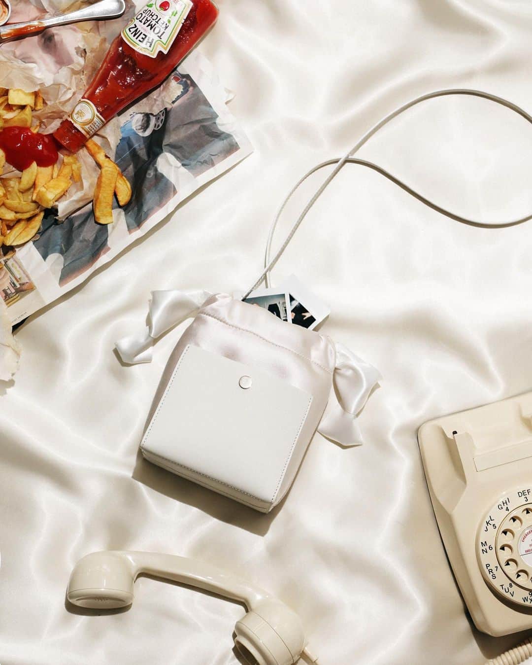 Sophie Hulmeのインスタグラム：「Hanging on the telephone... The Satin Swing. A touch vintage, yet utterly modern. 📞」