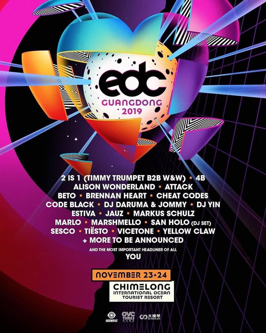 DJ DARUMAのインスタグラム：「What's up China🇨🇳 EDC 2019」