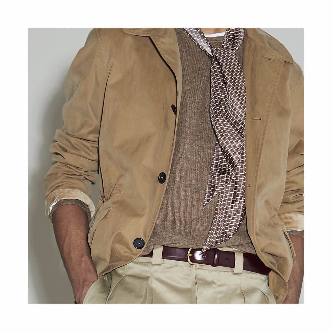 のインスタグラム：「Time to get your #carcoat on and hit the road towards new adventures. #CarusoMenswear #LifeLessOrdinary」