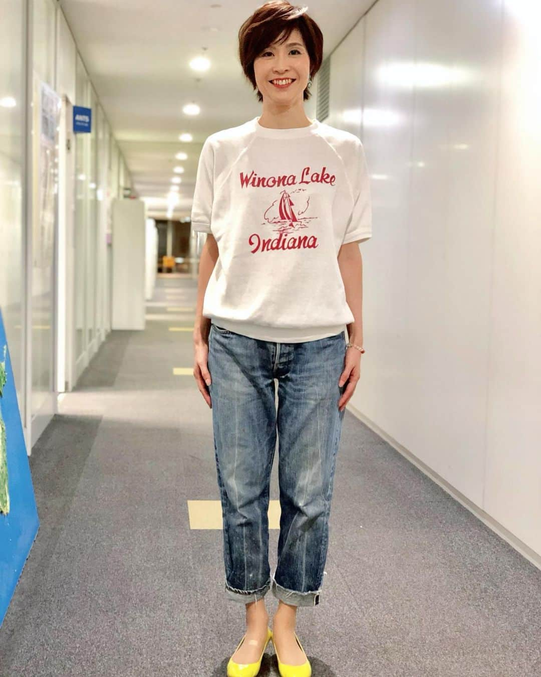 今村涼子さんのインスタグラム写真 - (今村涼子Instagram)「#古着スウェット これくしょん #半袖スウェット#半スエ #ビンテージスウェット #大人古着#古着大人女子 #リーバイス66」7月30日 20時28分 - ryoko.imamu