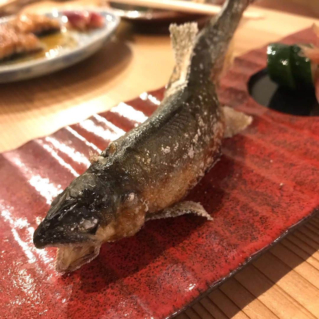 のインスタグラム：「鮎とすき焼き。  #175r #日本 でしか食べられないものを食べよう。」