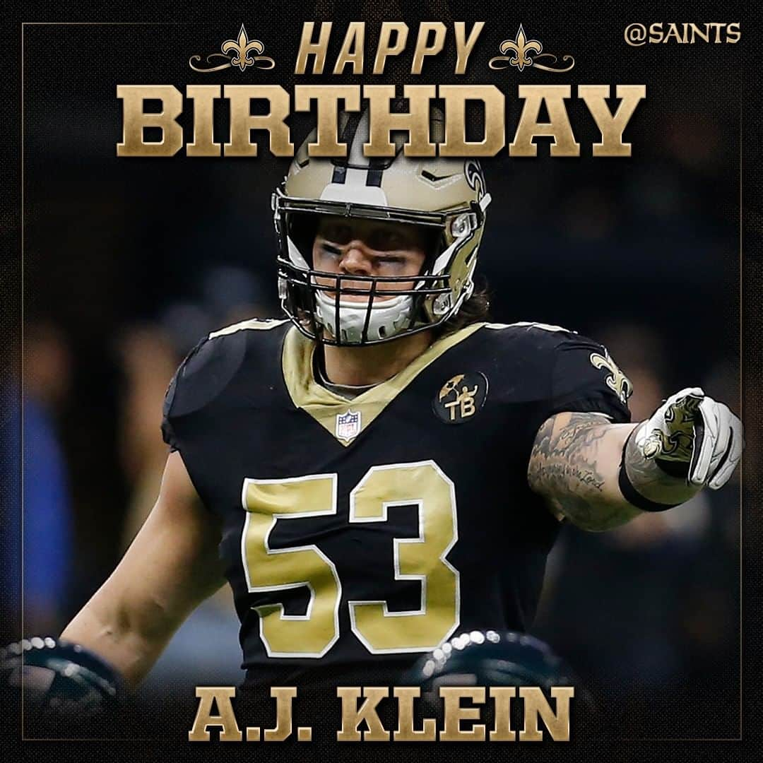 ニューオーリンズ・セインツさんのインスタグラム写真 - (ニューオーリンズ・セインツInstagram)「Happy birthday to @ajklein47! 🎊」7月30日 21時37分 - saints