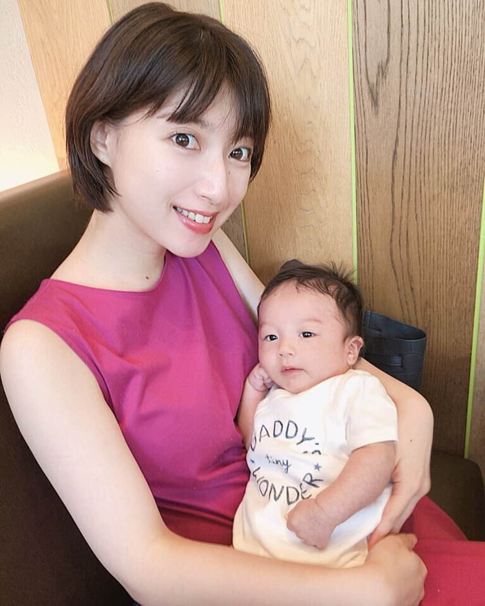 青木育日さんのインスタグラム写真 - (青木育日Instagram)「今日も幸せな1日でした💖﻿ ﻿ ﻿ #2monthsbaby #babyboy」7月30日 22時38分 - ikuhiaoki
