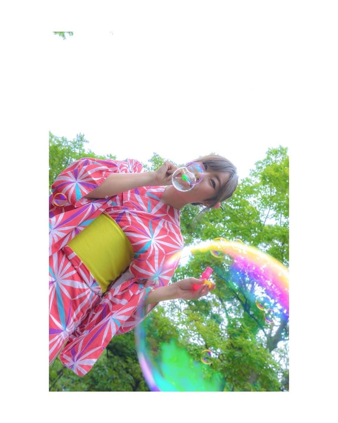 のインスタグラム：「・ ・ ・ 今日は暑かったですね(⌯˃̶᷄ ⁻̫ ˂̶᷄⌯) 夏きたかなー♡ 海行きたいー‼︎ どっか遠くへ行きたい。 ・ ・ #撮影会 #撮影会モデル #個撮 #個人撮影会 #フェスタソーレ撮影会 #浴衣 #シャボン玉 #ロケ撮影 #ポートレート #photoby @tricksterports #thankyou  #followme #japanesegirl」