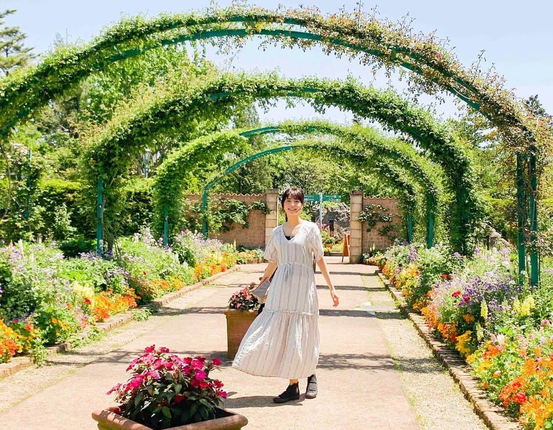 中川可菜さんのインスタグラム写真 - (中川可菜Instagram)「撮影終わりのオフショット🌼🌺🌻 photo by @fumikoshibata_ さん ㅤ 最近暑すぎて、涼しいところに行きたい🌬🎐 https://www.okeihan.net/okeihan/spot/vol2.php ㅤ #ガーデンミュージアム比叡 #びわ湖 #比叡 #比叡山 #京都 #滋賀 #京阪電車 #京阪 #おけいはん #花園 #花 #ガーデン #gardenmuseumhiei #biwako #lakebiwa #hiei #hieizan #mthiei #kyoto #shiga #japan #keihanrailway #keihan #flowers #flowergarden #garden」7月30日 23時06分 - nakagawa_kana