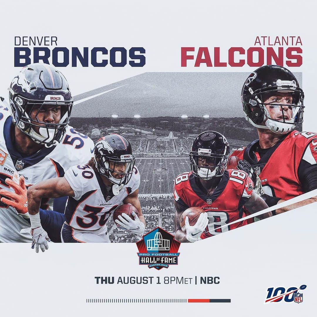 NFLさんのインスタグラム写真 - (NFLInstagram)「We missed you, football. 🏈 @broncos vs. @atlantafalcons in the @profootballhof game! #PFHOF19」7月31日 8時55分 - nfl