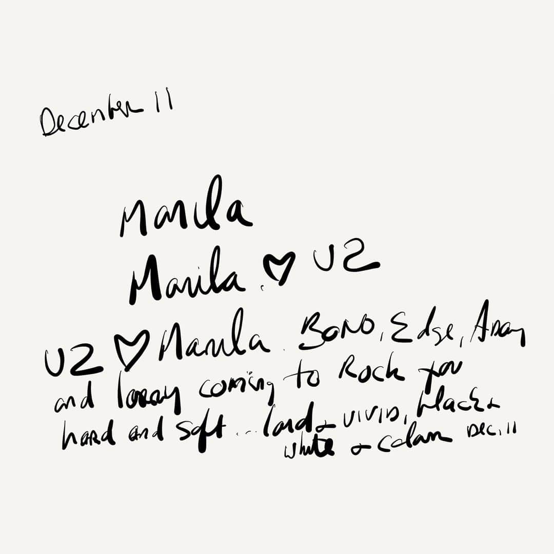 U2さんのインスタグラム写真 - (U2Instagram)「"U2 ❤️ Manila" December 11 #U2 #TheJoshuaTreeTour2019 #PhilippineArena #Manila」7月31日 9時08分 - u2