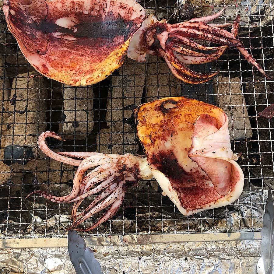 川添りなさんのインスタグラム写真 - (川添りなInstagram)「#BBQ女子会 ① 実は友達とBBQするの始めて！😳イカもお肉もトウモロコシも皆で協力して焼いたからより、美味しかった～～～😆✨ #夏っぽい事  #BBQ  #横浜  #食」7月31日 9時56分 - zorina_522