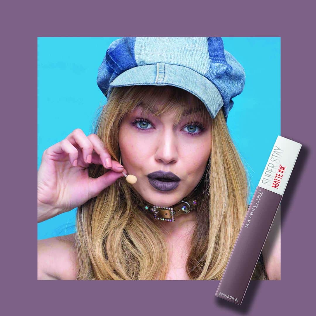 Maybelline New Yorkさんのインスタグラム写真 - (Maybelline New YorkInstagram)「Can you guess what movie character @gigihadid got her inspo from? 🤔 She's rockin' #superstaymatteink in 'huntress'. #nationallipstickday」7月31日 4時59分 - maybelline