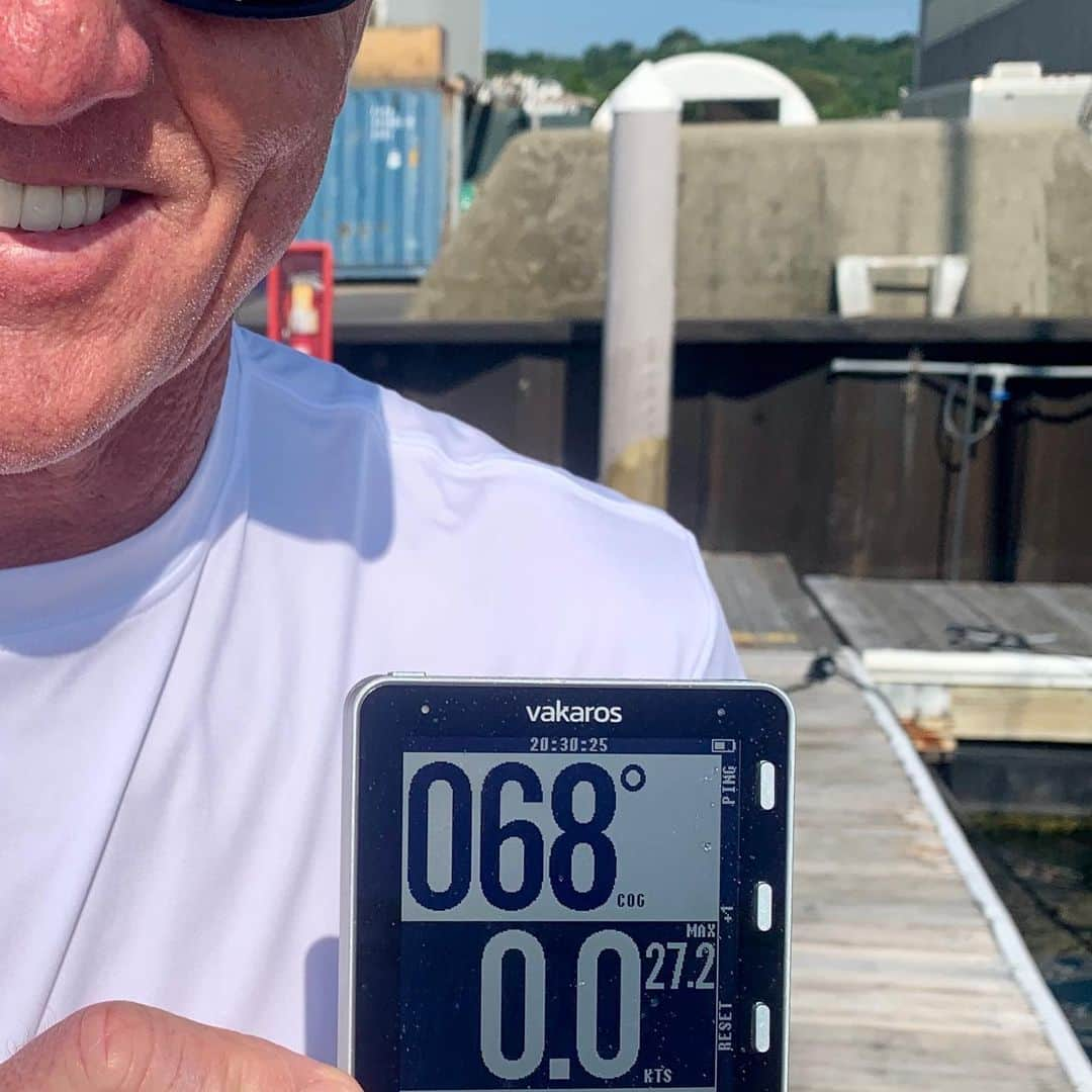 グレグ・ノーマンさんのインスタグラム写真 - (グレグ・ノーマンInstagram)「Epic day sailing with @johnjtayloriii on his TF10 trimaran in #newport. Foiling at 27.2 knots is kick ass. Had to fly the flag that was a symbol for the successful 1983 America’s Cup win by #australia」7月31日 5時00分 - shark_gregnorman