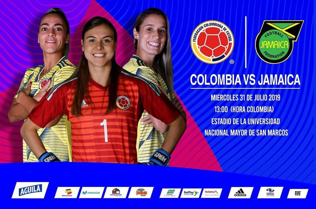 サッカー コロンビア代表チームのインスタグラム：「Mañana nuestra Selección Colombia Femenina de Mayores tendrá su segundo partido en los @lima2019juegos. Todos junto a ellas en este próximo reto. 👊🏼💪🏼🇨🇴 #CorazónDeGuerreras」