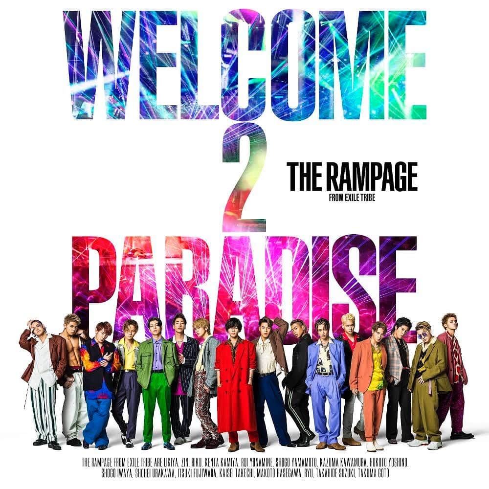 月刊EXILEさんのインスタグラム写真 - (月刊EXILEInstagram)「【THE RAMPAGE】 本日発売‼️ THE RAMPAGE from EXILE TRIBEニューシングル「WELCOME 2 PARADISE」💿✨ . . 表題曲『WELCOME 2 PARADISE』はTHE RAMPAGE from EXILE TRIBEの新境地とも言える、「ゆるさ」がキモのサマー・アンセム🎶 浮遊感あるトラックとメロウなメロディーが聴く者をレイドバックしたムードに誘います💫 イントロから鳴り響く極太のベースラインなど、グループのアイデンティティであるHIPHOPのサウンド感はしっかりと踏襲しつつ、進化を続けるTHE RAMPAGE from EXILE TRIBEの新たな魅力が存分に詰め込まれた意欲作💥  カップリング曲『SUMMER DAYS』は2年連続でイメージキャラクターを務める森永製菓「ICE BOX」のタイアップソング🎼 疾走するビート・躍動するピアノリフにより構成されるキャッチーなトラックに、スリーボーカルによる伸びやかなボーカルワークが映える「これぞ夏ソング」な仕上がり。ライブでも盛り上がること間違いなしの1曲🎤  その他収録曲には情熱的なミッドバラード『One More Kiss』を含め、幅広いレパートリーで2019年の夏を彩ります☀️ ◇◆◇◆◇◆◇◆◇◆◇◆◇◆◇◆◇◆◇◆◇◆◇◆◇ 現在発売中の『月刊EXILE 9月号』では、撮りおろし写真とともにメンバー16人に今作への想いを語ったインタビューをお届け📖こちらもぜひチェックしてください✅ ◇◆◇◆◇◆◇◆◇◆◇◆◇◆◇◆◇◆◇◆◇◆◇◆◇ 《商品形態》 【CD+DVD】 RZCD-86864/B ￥1,852(本体価格)+税(JAN:498806486864/3). . 【CD ONLY】 RZCD-86865 ￥1,296(本体価格)+税(JAN:498806486865/0) . . ■収録内容 ＜CD＞※2形態共通 M1: WELCOME 2 PARADISE  M2: SUMMER DAYS  M3: One More Kiss M4: Nobody  M5: WELCOME 2 PARADISE (Instrumental) M6: SUMMER DAYS (Instrumental) M7: One More Kiss (Instrumental) M8: Nobody (Instrumental) . . ＜DVD＞※【CD+DVD】のみ ・WELCOME 2 PARADISE (Music Video) . . －－－－－－－－－－－－－－－－－－－－－－－－－ー EXILE TRIBE mobile http://m.tribe-m.jp/」7月31日 19時30分 - exile_magazine
