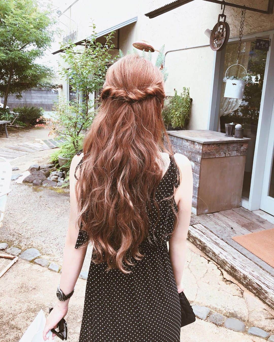 桃華絵里さんのインスタグラム写真 - (桃華絵里Instagram)「hair arrange♡ #ハーフアップ」7月31日 19時01分 - _momoka828_