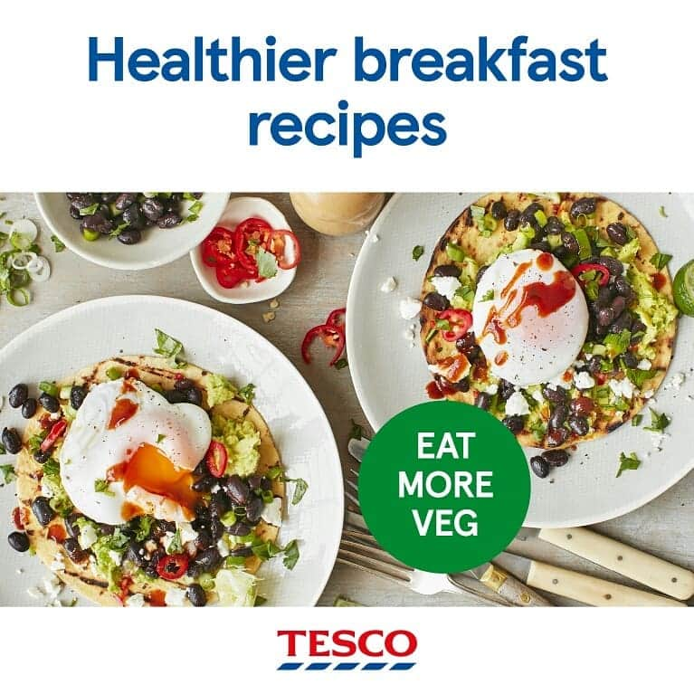 Tesco Food Officialさんのインスタグラム写真 - (Tesco Food OfficialInstagram)「Feel like giving cereal a little holiday? These 4 healthier breakfast ideas will  help the family rise and shine all Summer long.  Find these recipes on Tesco Real Food under ‘Healthy’ – link in bio.  CRUNCHY OATS – a low-sugar alternative to granola  VEGAN BANANA MUFFINS – a banana-based bake means cake for breakfast! ONE-PAN BRUNCH BAKE – serve your bacon and eggs in a veg-packed bake AVOCADO TOSTADAS – bulk out your brunch Mexican-style with black beans」7月31日 19時09分 - tescofood