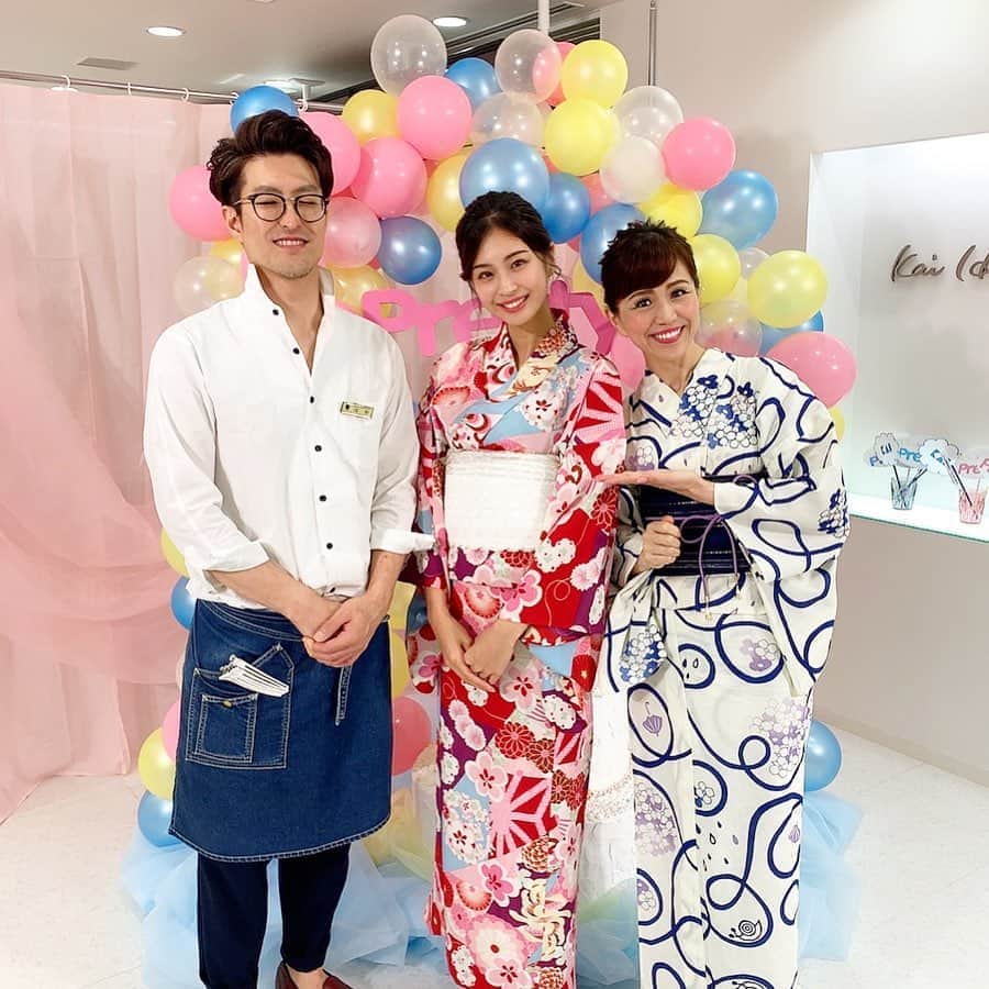 のインスタグラム：「. #貝印 のカミソリ#Pretty のイベントで #モデル をさせていただいたときの📷💓 ホンマでっか!?TVの重太さん（@shigetamiyuki ）から 浴衣の"モテ仕草"を、浅野さんからは 顔の"産毛ケア"についてご教授いただきました！ . 自分の顔面のパネルは恥ずかしすぎたなあ😂 モテ仕草もかなり照れました…🤣 . #夏 #浴衣 #モテ #仕草 #スキンケア #イベント #summer #yukata #skincare #beauty #event #model #instalike #instagram #insta #instagood」