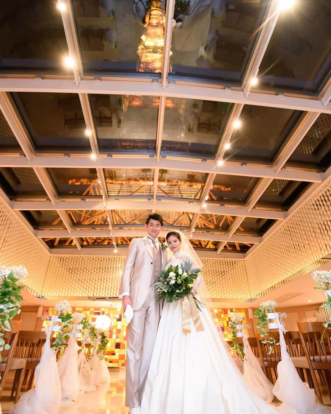 東京タワーの麓の結婚式のインスタグラム