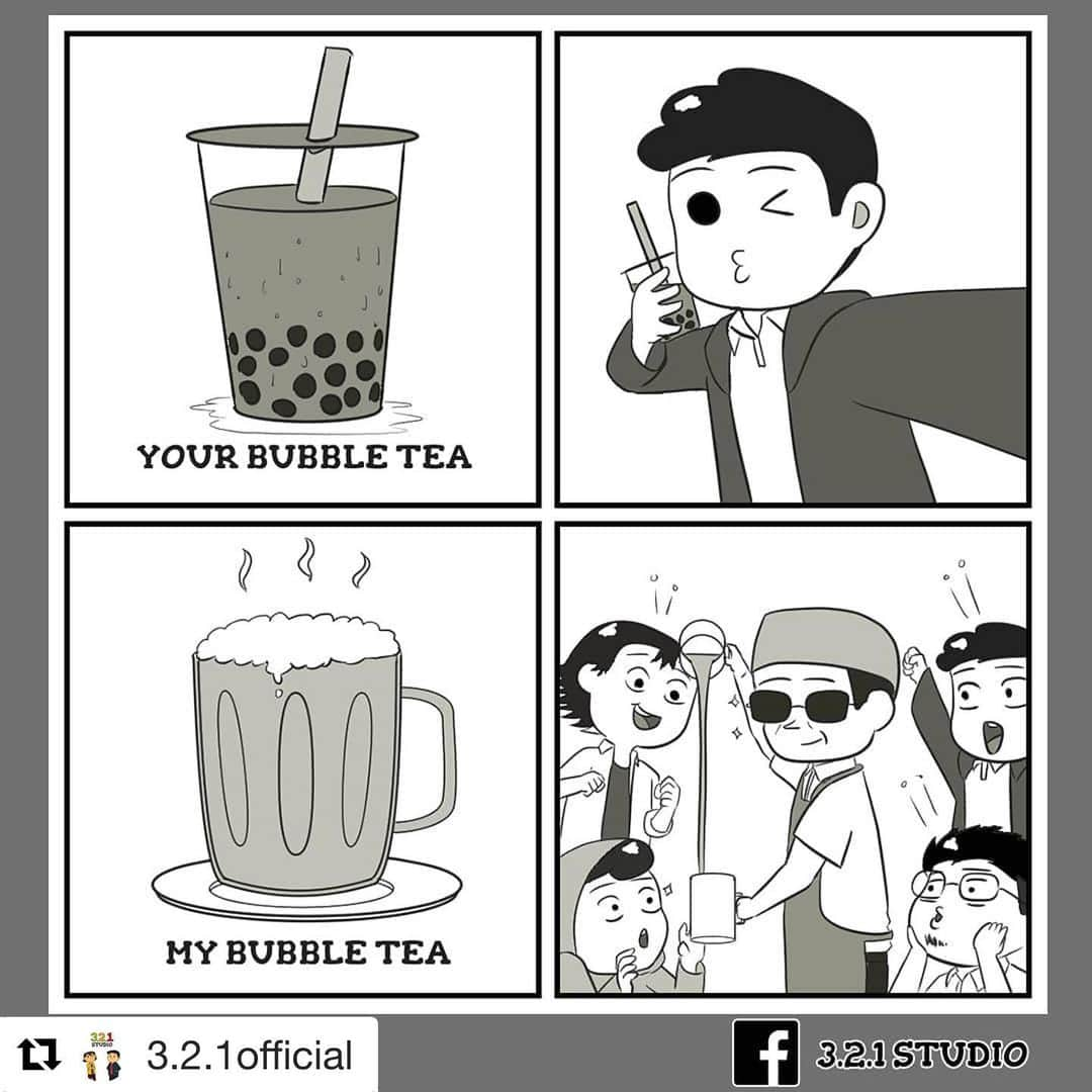 Koleksi Komik Malaysiaさんのインスタグラム写真 - (Koleksi Komik MalaysiaInstagram)「#Repost @3.2.1official with @get_repost ・・・ Teh Tarik is the real bubble tea😎 Love our comic? Don't forget to like, comment and follow @3.2.1official  #comic #comics #comicstrip #animation #animationart #malaysia #clipstudiopaint #komik #komikmalaysia #animasi #anime #art #cartoon #cartoonist #cartoons #drawing #drawingsketch #webtoons #illustration #illustrator #komikstrip #malaysian #mangadrawing #instagram #gengkomik #webcomic #webtoon #kartun」7月31日 11時20分 - tokkmungg_exclusive