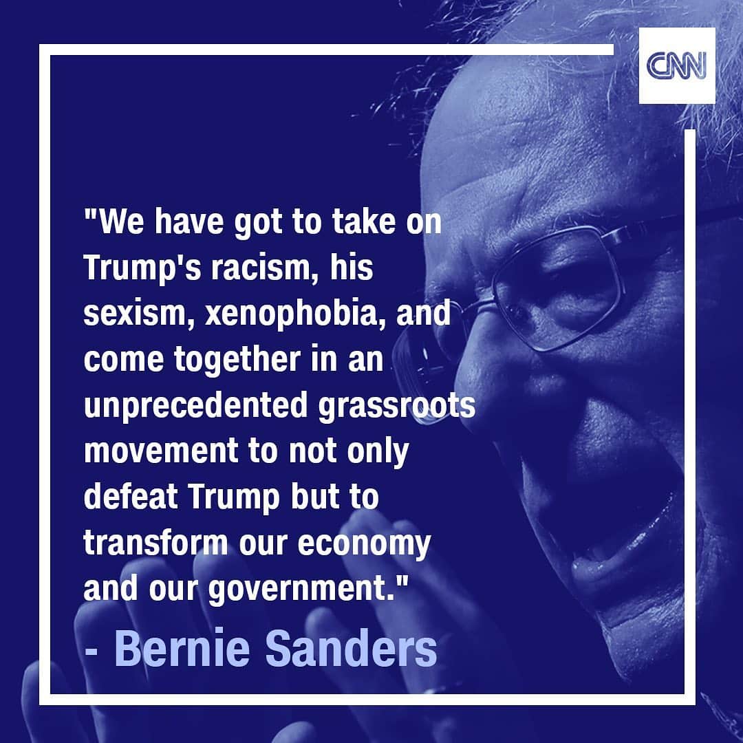 CNNさんのインスタグラム写真 - (CNNInstagram)「"We have got to take on Trump's racism, his sexism, xenophobia, and come together in an unprecedented grassroots movement to not only defeat Trump but to transform our economy and our government,” @berniesanders said during his opening statement on the first night of CNN's #DemDebate」7月31日 11時23分 - cnn