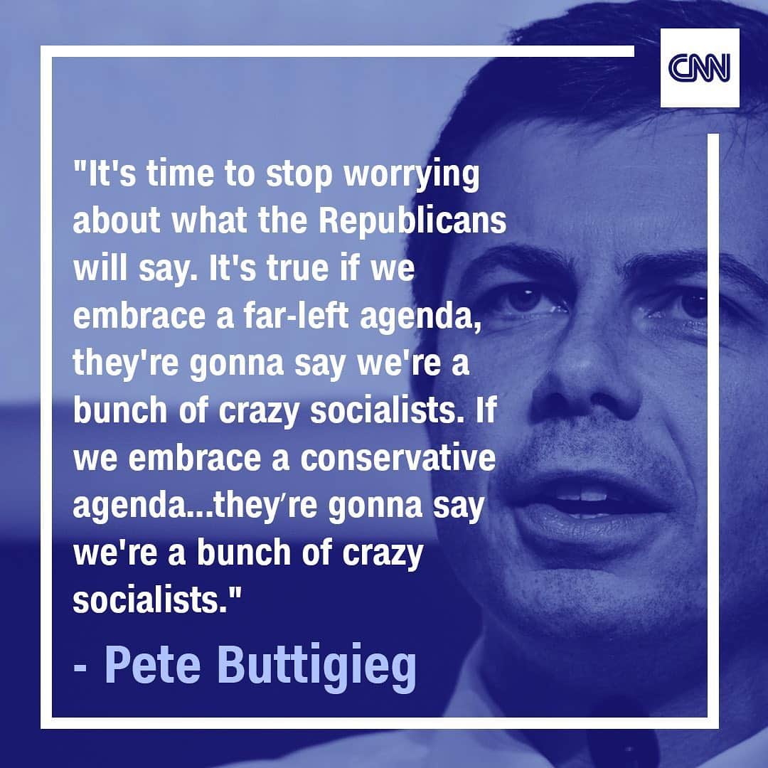 CNNさんのインスタグラム写真 - (CNNInstagram)「During the first night of CNN’s #DemDebate, South Bend, Indiana, Mayor @pete.buttigieg said it's time Democrats "stand up for the right policy" and "stop worrying" about what the GOP says.」7月31日 13時03分 - cnn