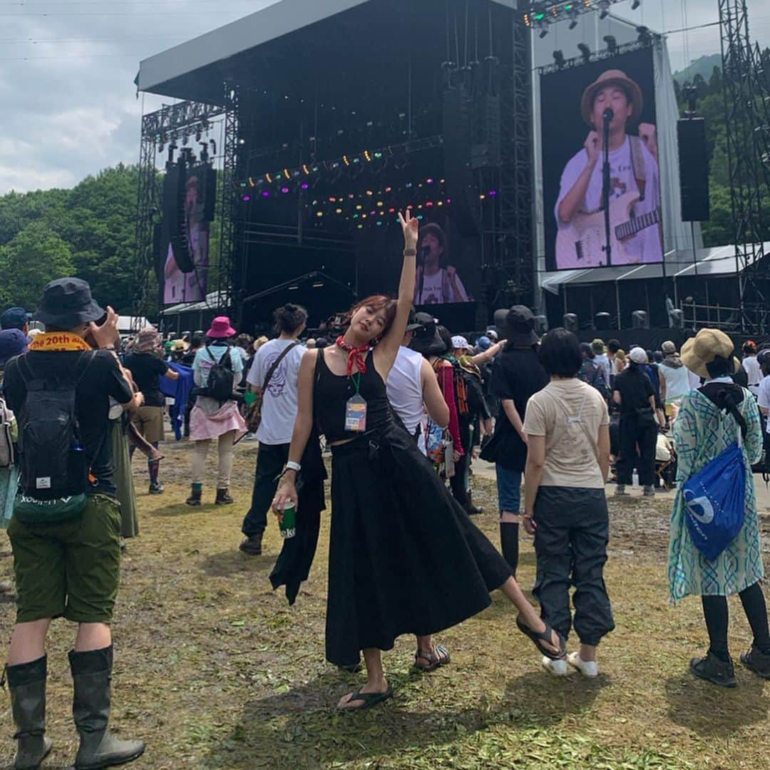 Asano Minamiさんのインスタグラム写真 - (Asano MinamiInstagram)「まだ余韻に浸ってもいい？♡ #fujirock2019」7月31日 13時10分 - minami_asano