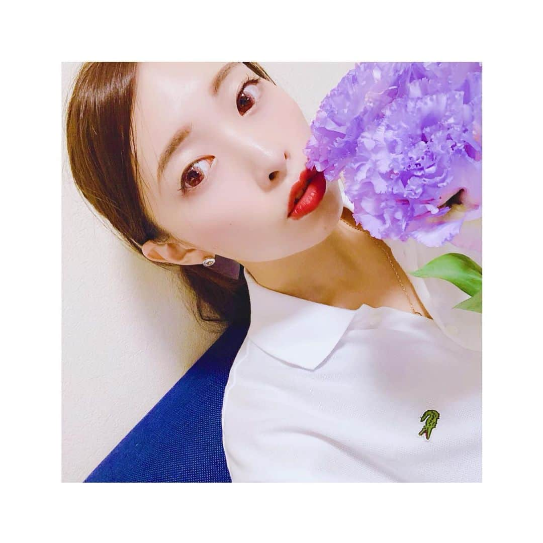 田丸あかりのインスタグラム：「リシアンサス🌼 . . #花言葉 #優美 👗💕 . . いいことがありました✨」