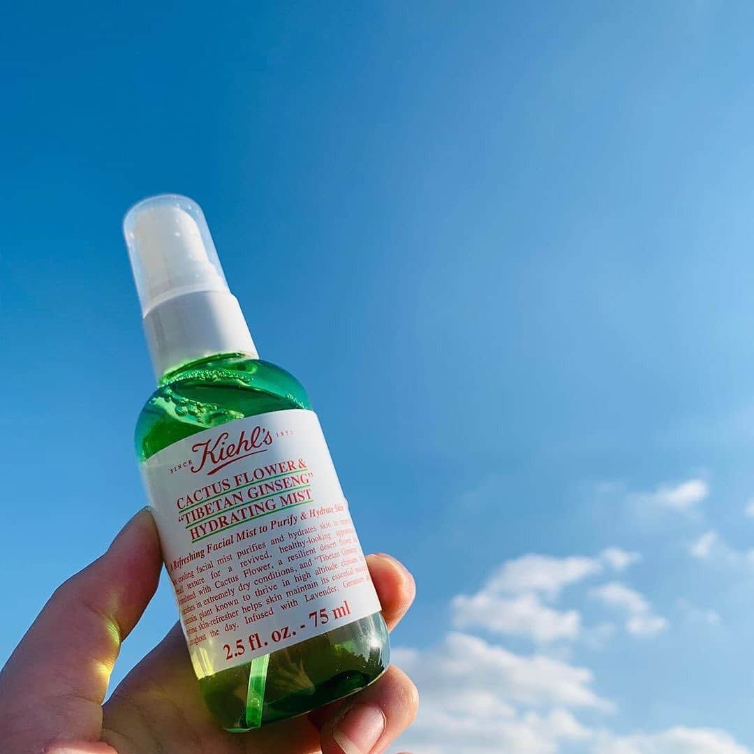 キールズ Kiehl's Japanさんのインスタグラム写真 - (キールズ Kiehl's JapanInstagram)「みずみずしいフレッシュなミストでリフレッシュタイム。日中のお肌の内側が思ったよりも乾燥しがち。 #キールズエッセンスミスト は潤いを与えるだけでなく、肌本来の保水力と肌代謝をUPさせます。過酷な環境を生き抜くサボテン花エキスを配合🌵 . 📷: @rio.kiehls  @kiehlsjp #キールズ #エッセンスミスト #キールズ #スキンケア #天然由来成分 #アポセカリー #ニューヨーク発 #ニューヨーク #Kiehls #Skincare #NewYork #Repost #Regram」7月31日 14時32分 - kiehlsjp