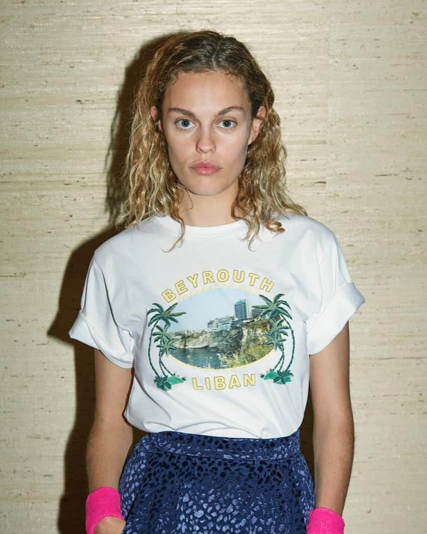 ローズアンナさんのインスタグラム写真 - (ローズアンナInstagram)「The Miller T-shirt Beyrouth and the Blondie Walker skirt#portraitsdevilles#beyrouth」7月31日 16時28分 - roseanna__officiel