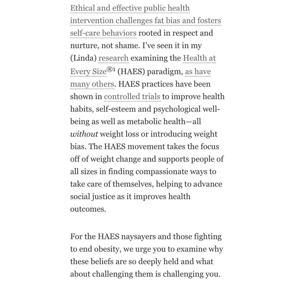 マット・マクゴリーさんのインスタグラム写真 - (マット・マクゴリーInstagram)「To read the full article, Google: "Scientific American Dr. Linda Bacon." @amee_rd @lindobacon For more info on Health At Every Size #HAES , read Dr. Linda Bacon's book by the same name and/or their book "Body Respect"). # This article is specifically about the way that body fat and health are wrongly equated with one another.  And the way that the myriad of incorrect beliefs about body fat in our culture harms everyone (and especially fat people) and actually *causes* health issues.  Because the fatphobic cultural beliefs around fatness run so deep, it will likely take some time to truly understand what this article is saying, and where you may be projecting your own deeply held beliefs.  I encourage you to sit with it and refer back to it if necessary.  And to read the books mentioned above if you truly want to understand this issue...and we all should.  # This should not need to be said, but I believe that it is necessary to state plainly.  While this article is about health and in some ways how to achieve better health, no person deserves to be treated in a bigoted, dehumanizing way.  No matter how "healthy" or fat they are or not.  To argue that they do, is simply a justification that is based in anti-fatness.  To argue that upholding the stigma of anti-fatness is somehow of a benefit to *anyone*, is also to uphold bigotry.  And this is also true for the "well-intentioned" ways that we perpetuate these beliefs. # And just because you wouldn't say that you "hate fat people," that doesn't mean that you haven't internalized many notions of fatphobia.  Just because we may say that we don't "hate people of color," doesn't absolve us of the fact that we live in a culture where white supremacy is the norm and must be unlearned.  Just bc a man may say he “doesn’t hate women," doesn't mean that he’s free from sexist beliefs and upholding sexism.  Like any system of oppression, anti-fatness runs incredibly deep and requires conscious unlearning, self-examination, and action in order to change at the cultural and institutional levels. Particularly among those of us with the most privilege.」8月1日 3時41分 - mattmcgorry