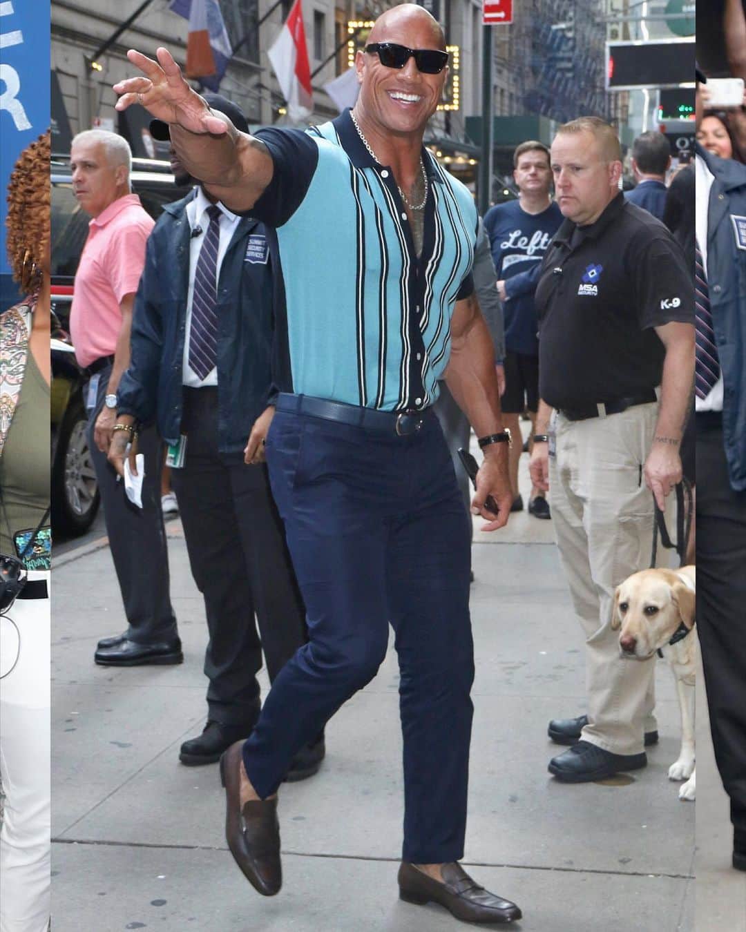 Just Jaredさんのインスタグラム写真 - (Just JaredInstagram)「@therock stops by @goodmorningamerica to talk about @hobbsandshaw and living with just women! Watch by clicking photo link in bio now. Photos: Instarimages」8月1日 3時42分 - justjared