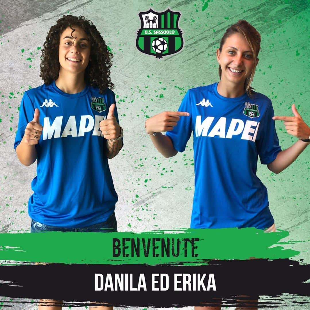 USサッスオーロ・カルチョさんのインスタグラム写真 - (USサッスオーロ・カルチョInstagram)「#Calciomercato: Danila Zazzera ed Erika Santoro sono due nuove calciatrici neroverdi!  Il comunicato ufficiale è su www.sassuolofemminile.it  Benvenute @danilazazzera e @erika_santoro99  #SerieAFemminile #ForzaSasol 🖤💚」7月31日 20時09分 - sassuolocalcio