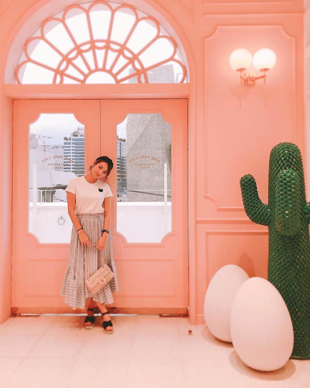畑田亜希さんのインスタグラム写真 - (畑田亜希Instagram)「👙 Pink Pool Cafe 🏊🏻‍♀️ ・ 🧁可愛さ満点💜 ・ 夏休み🍧もう8月になるなんてっ ・ #2019 #summer #PinkPoolCafe #summerholiday #明日から8月早」7月31日 21時21分 - akihatada