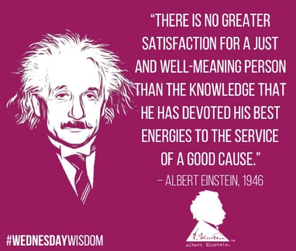 アルベルト・アインシュタインさんのインスタグラム写真 - (アルベルト・アインシュタインInstagram)「“There is no greater satisfaction for a just and well-meaning person than the knowledge that he has devoted his best energies to the service of a good cause.” — Albert Einstein, 1946  #WednesdayWisdom」7月31日 21時35分 - alberteinstein