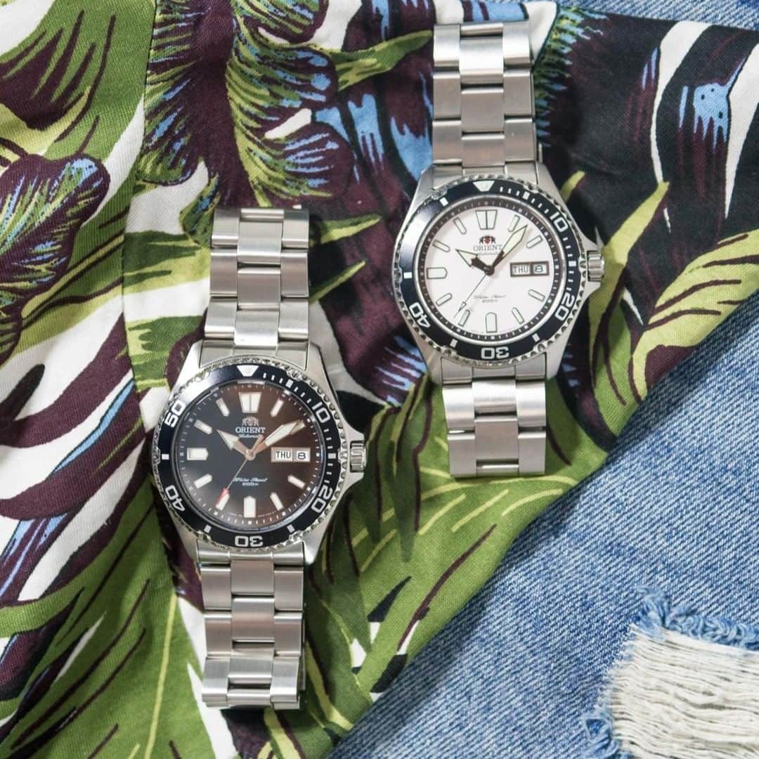 Orient Watchさんのインスタグラム写真 - (Orient WatchInstagram)「While diver watches may be the most versatile pieces you can wear, summer might be the best excuse to give them a little more wrist time. ⁠ ⁠ ⁠ Which AA02 USA II do you like more - left or right? Comment below! ⁠ ⁠ ⁠」7月31日 22時00分 - orientwatch
