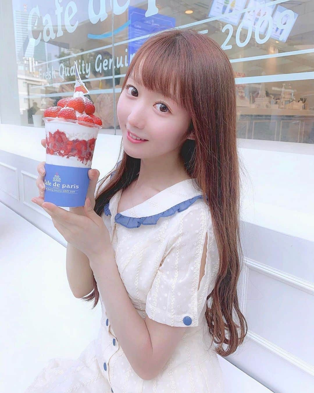 大谷映美里さんのインスタグラム写真 - (大谷映美里Instagram)「🍼💭🍼💭 ㅤㅤㅤㅤㅤㅤㅤㅤㅤㅤㅤㅤㅤ ずっと行きたかった六本木の #cafedeparis 💎💕 おいしかったあ☺️ ㅤㅤㅤㅤㅤㅤㅤㅤㅤㅤㅤㅤㅤ レッスン後だったから髪がぼさぼさだ、、、 ワンピースは @_ruruofficial_ ❤︎ ㅤㅤㅤㅤㅤㅤㅤㅤㅤㅤㅤㅤㅤ #カフェドパリ #RURU #lilybrown #💒」7月31日 23時06分 - otani_emiri