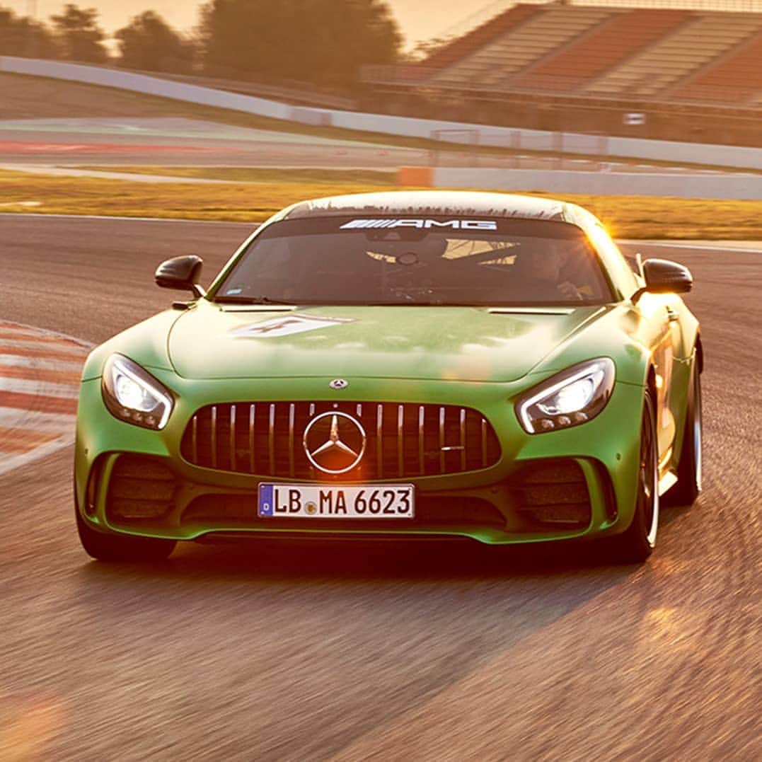 Mercedes AMGさんのインスタグラム写真 - (Mercedes AMGInstagram)「[Fuel consumption combined: 12.4 l/100km | CO2 emissions combined: 284 g/km | Mercedes-AMG GT R]  You don’t have to be a spectator during this racing season. Book your seat for the AMG GT R Experience and get to know The Beast of the Green Hell in person! Booking requests via the external and independent tour operator AMG Experiences GmbH.  #MercedesAMG #AMG #GTR #GTFamily #DrivingPerformance #Power #Passion #Mercedes #AMG🔥 #Luxury #CarsofInstagram #InstaCar #Lifestyle #worldsfastestfamily #amgexperiences」8月1日 0時15分 - mercedesamg