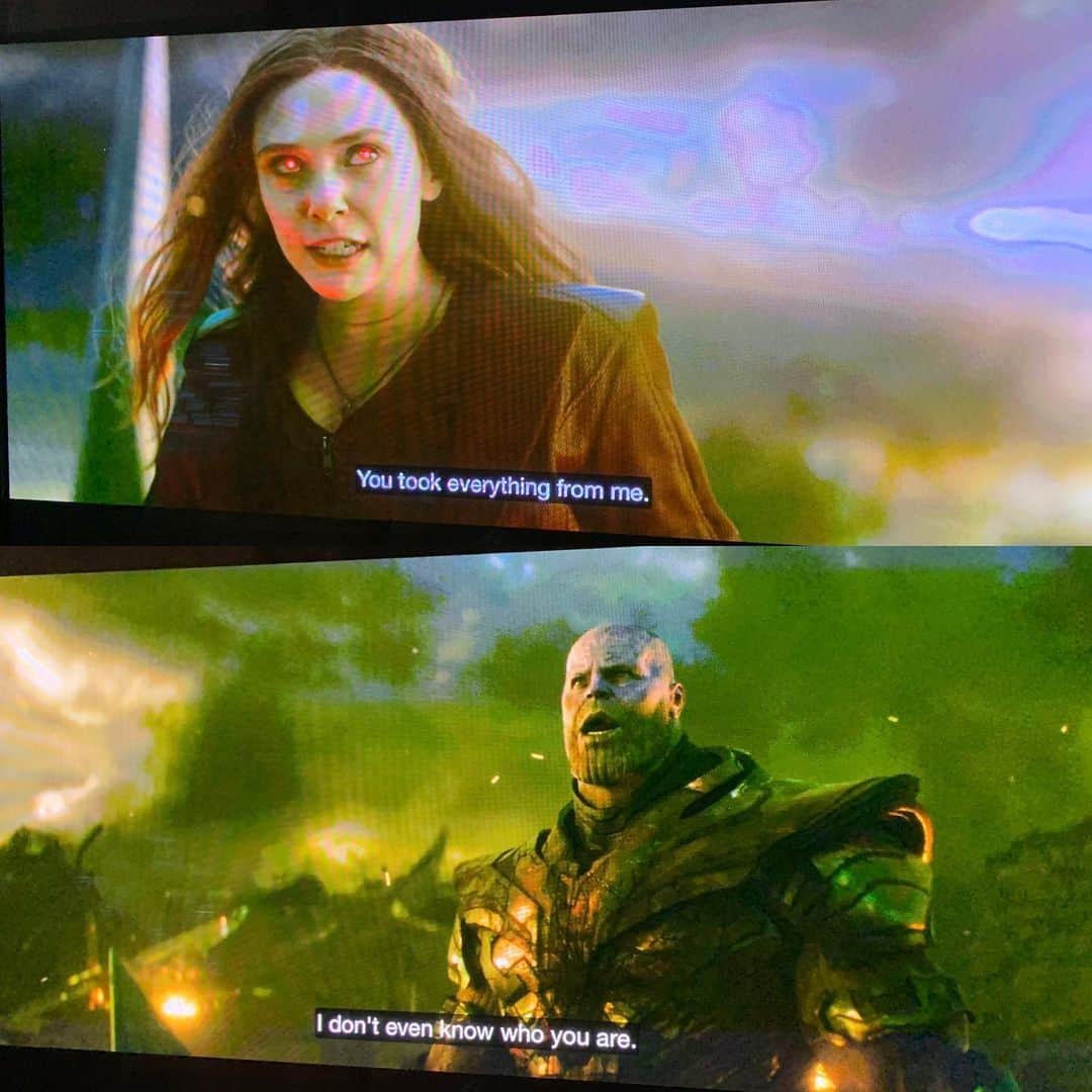 ケヴィン・スミスのインスタグラム：「SPOILERS! I watched @avengers twice today. Out of everyone who fought #Thanos, Wanda came closest to killing him. If he didn’t call for the “Rain fire!” then the #ScarletWitch would have butchered the Mad Titan. (Even though I turn 49 on Friday, shit like this still matters to me.) #KevinSmith #avengersendgame #avengers #wandamaximoff」