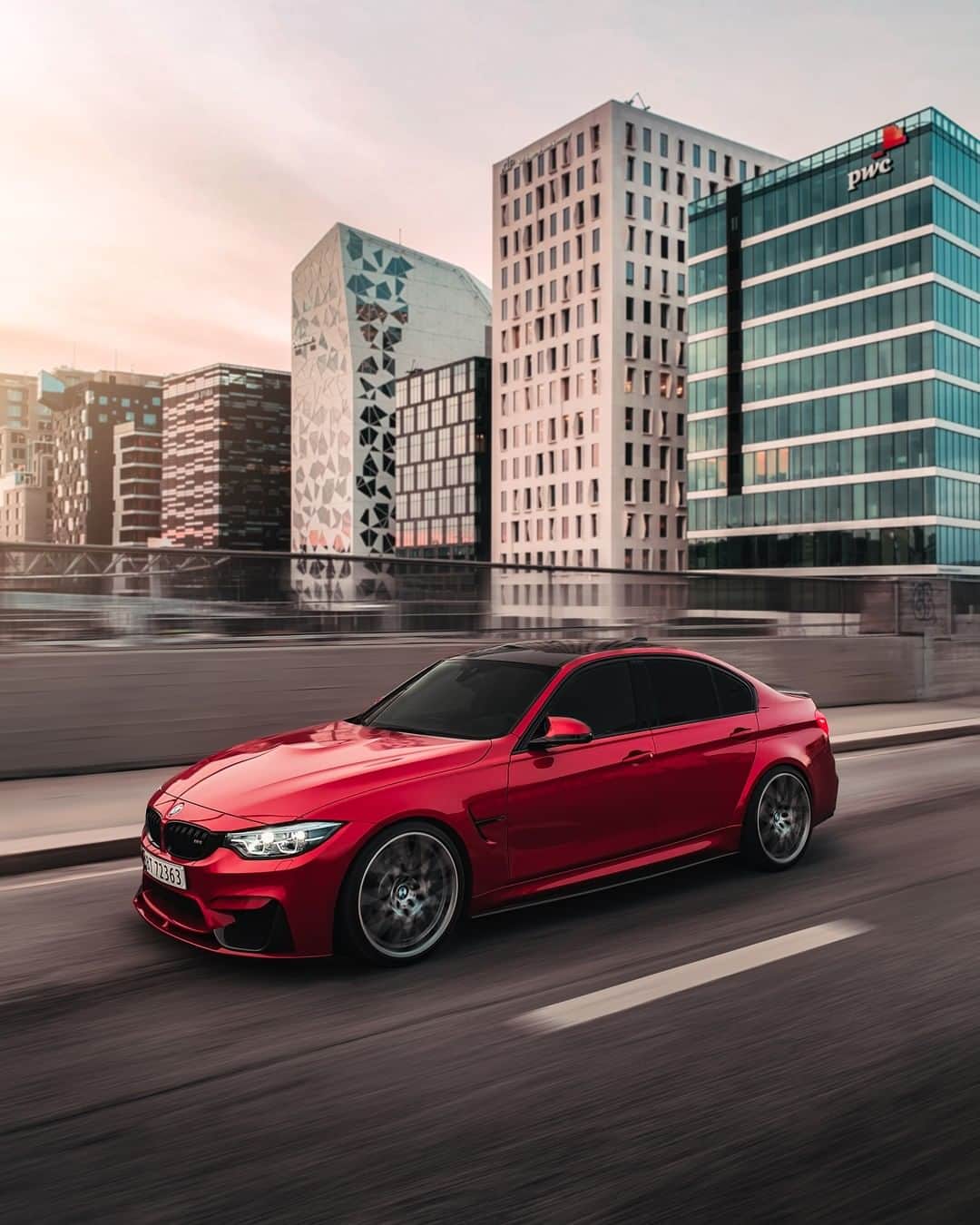 BMWのインスタグラム：「Were you listening to me? Or were you looking at the M3 Sedan in Sakhir Orange? The BMW M3 Sedan. #TheM3 #BMW #M3 #BMWM #BMWrepost @rsupreme.studios @bmwoslo」