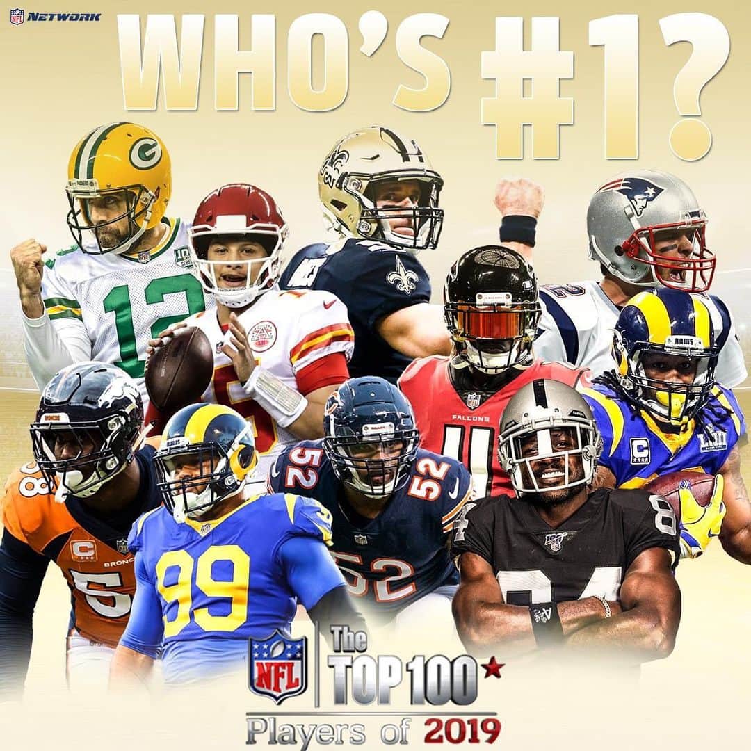 NFLさんのインスタグラム写真 - (NFLInstagram)「The Top 10 is revealed tonight! Who will be No. 1? #NFLTop100 (via @nflnetwork)」8月1日 5時00分 - nfl