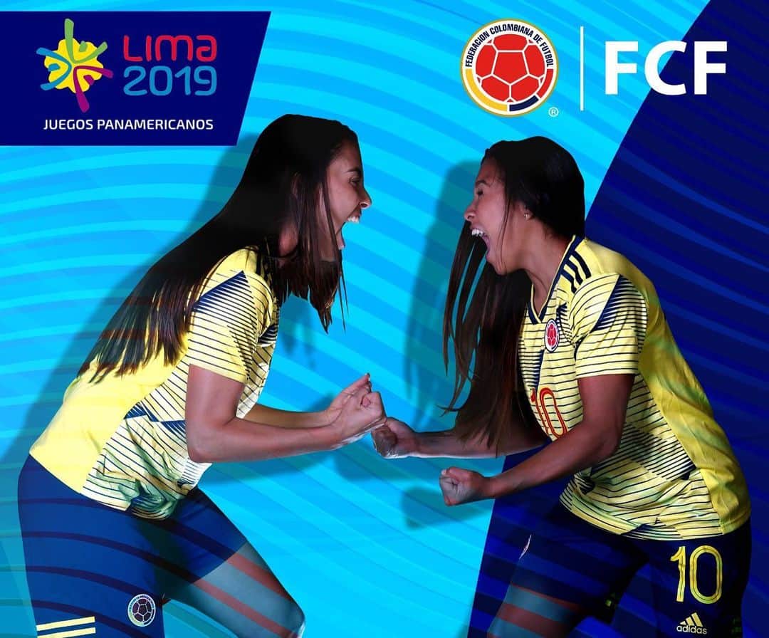 サッカー コロンビア代表チームのインスタグラム：「La alegría de saber que ganaste 3 puntos en los @lima2019juegos. ¡Vamos Colombia! 🤜🏼🤛🏼 #CorazónDeGuerreras #JuegosPanamericanos」