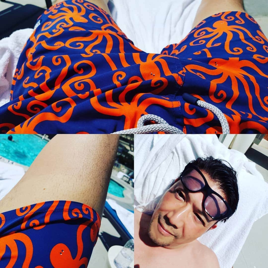 別所哲也さんのインスタグラム写真 - (別所哲也Instagram)「Swimwear octopus what do you think? #swimwear #LA #beachwear  #tetsuya_bessho #japanese #poolside  #poolparty  #pool」8月1日 6時52分 - tetsuya_bessho