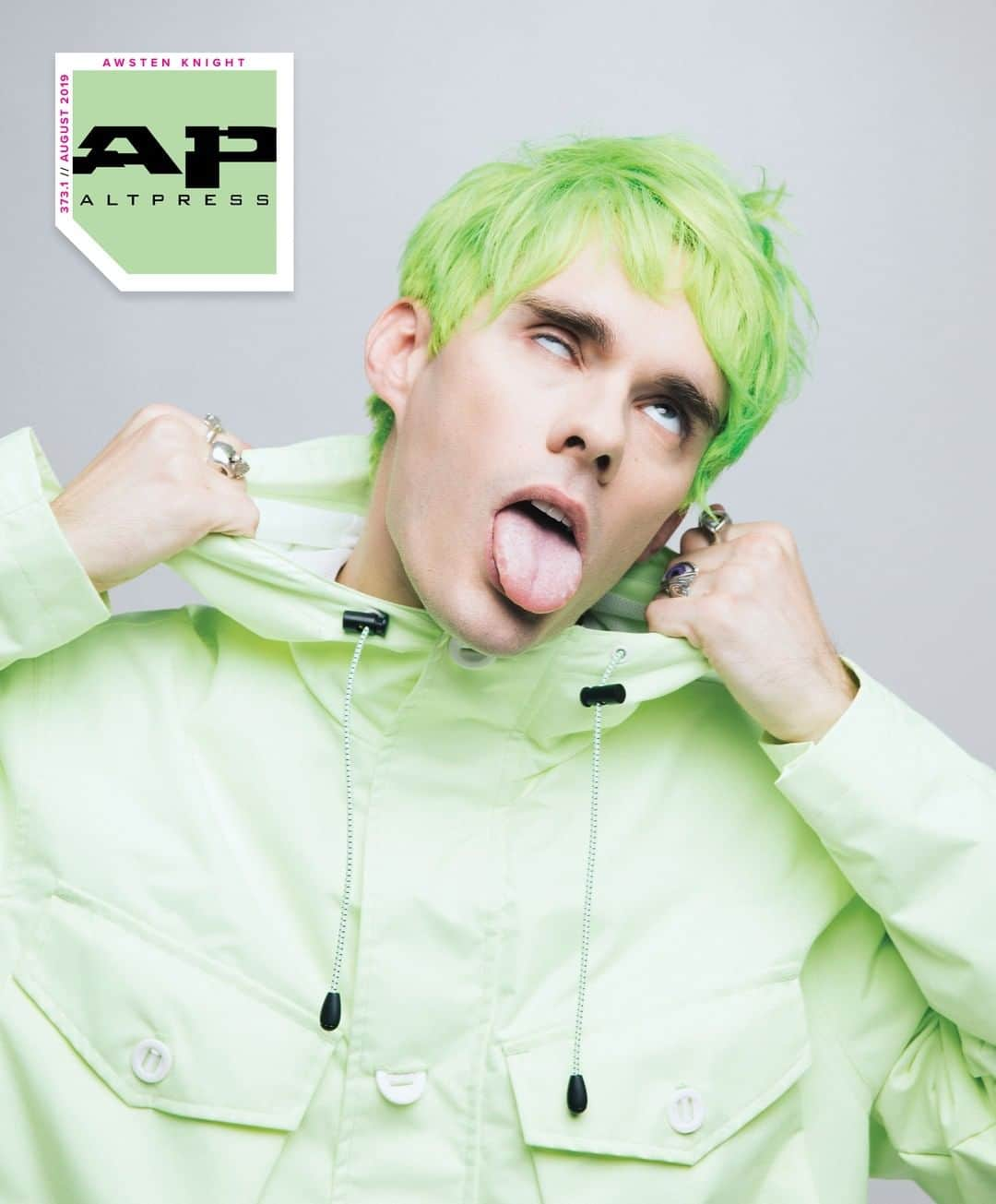 Alternative Pressさんのインスタグラム写真 - (Alternative PressInstagram)「@awstenknight. New hair, new book, new record – same lovable goofball. Issue 373 is like no other as we dive deep into the headspace of Awsten Knight for the first time. AP's in-depth interview goes beyond the new album, beyond his energetic stage presence and reveals the premiere book that he's been working on for more than a year, while also discussing WHO he really is outside of @Waterparks. Don't try to put Awsten in a box because he's definitely a circle. Preorder all 3 collectible covers, snag hand-signed posters, and tell us if you can pick up any Easter eggs in the issue! ⁠ ALTPRESS.COM/NEWISSUE⁠ .⁠ Photographed by @ashleyosborn⁠ Styled by @joshmadden⁠ .⁠ ⁠ .⁠ #awstenknight #awsten #waterparks #parx #poppunk #poppunkmusic #youdbeparanoidtooifeveryonewasouttogetyou #hopelessrecords #alternativepress #altpress」8月1日 7時01分 - altpress